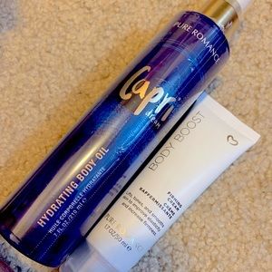 Body oil and firming cream